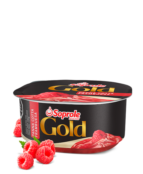 Gold Panna Cotta Frambuesa